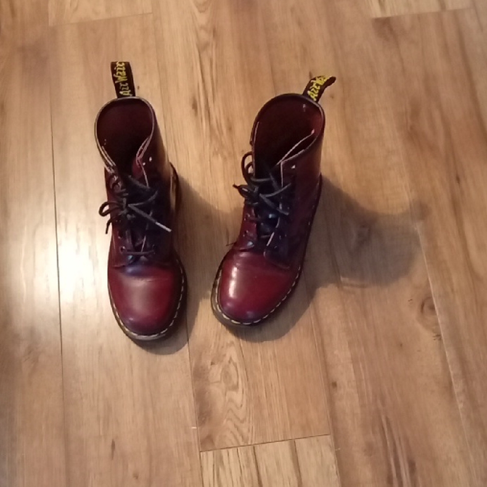 Dr. Martens Womens Cherry Red Boots
